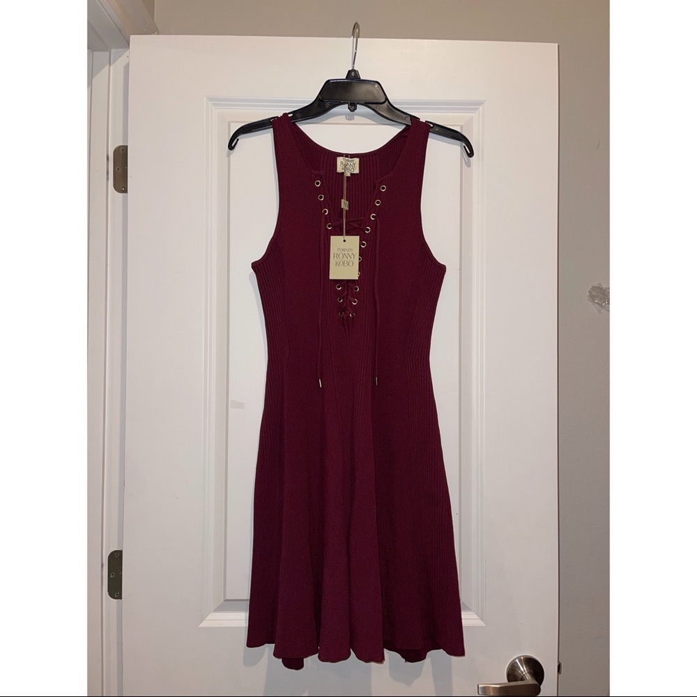 Wine beautiful dress. Size L